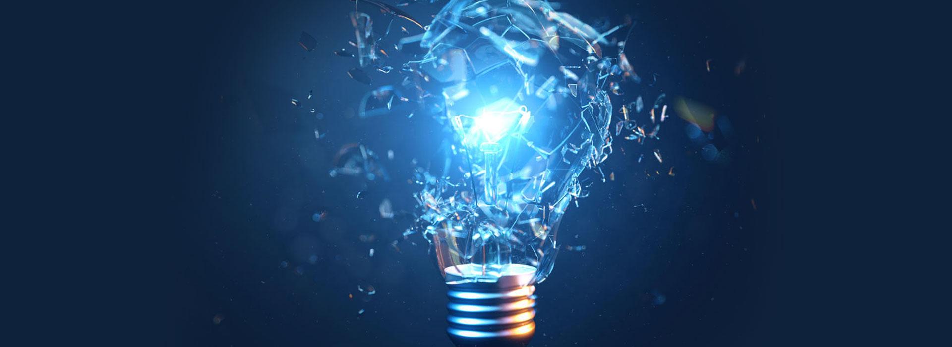 Slideshow - Shatter your Energy Paradigm - Blue Bulb